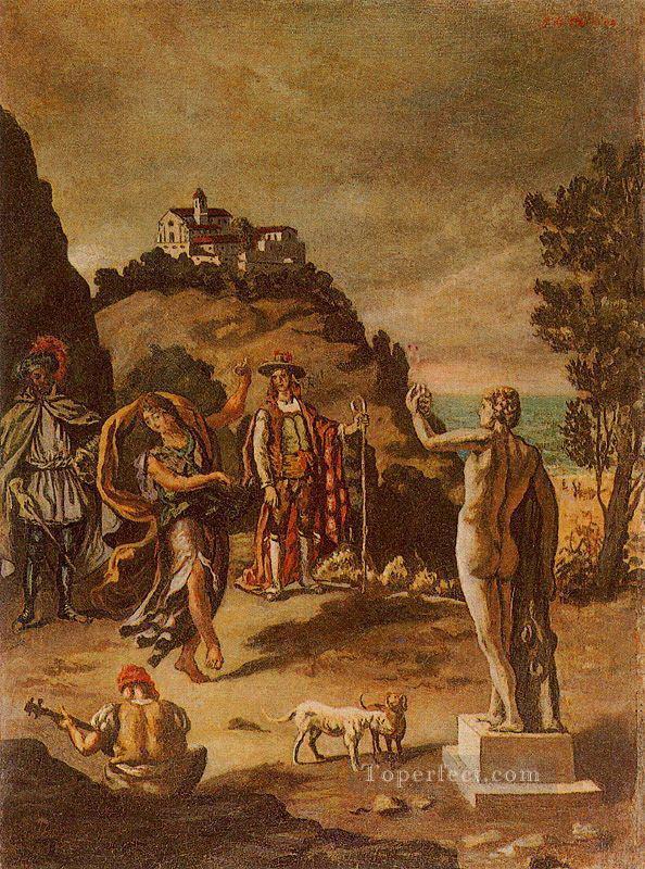 rural scenes with landscape Giorgio de Chirico Metaphysical surrealism Oil Paintings